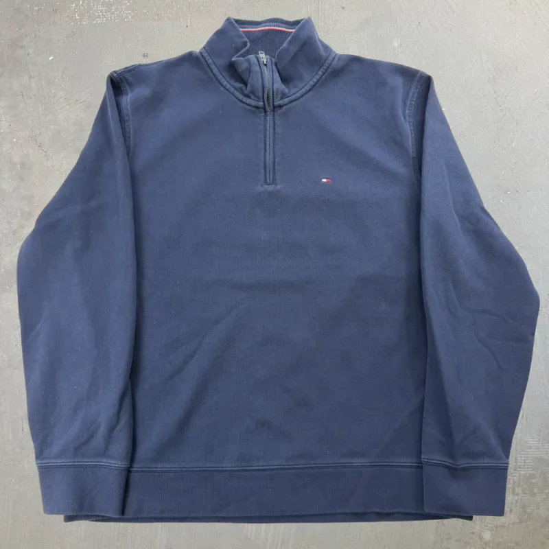 J- Vintage Tommy Hilfiger Quarter Zip Crewneck - L sold by HG Vintage