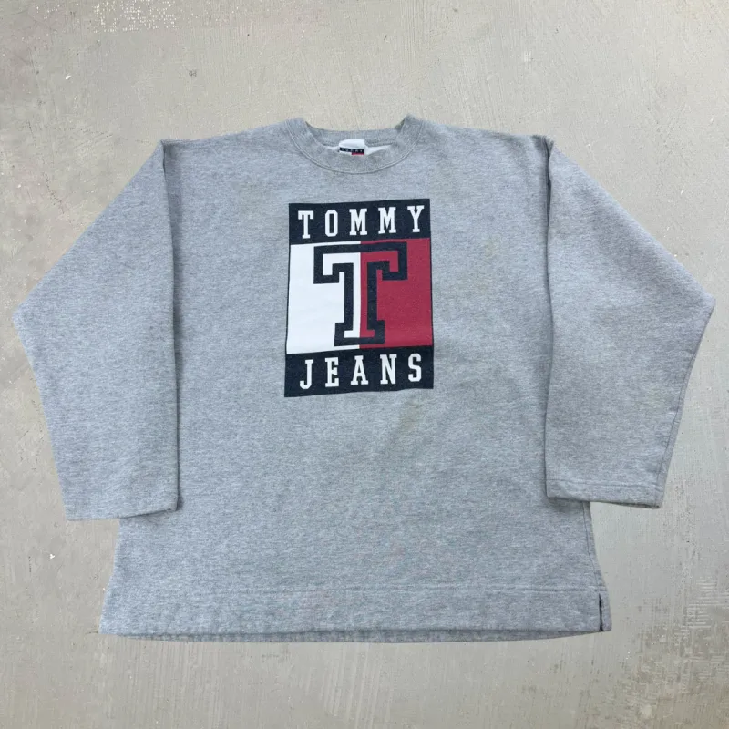 J- Vintage Tommy Hilfiger Logo Crewneck - L sold by HG Vintage