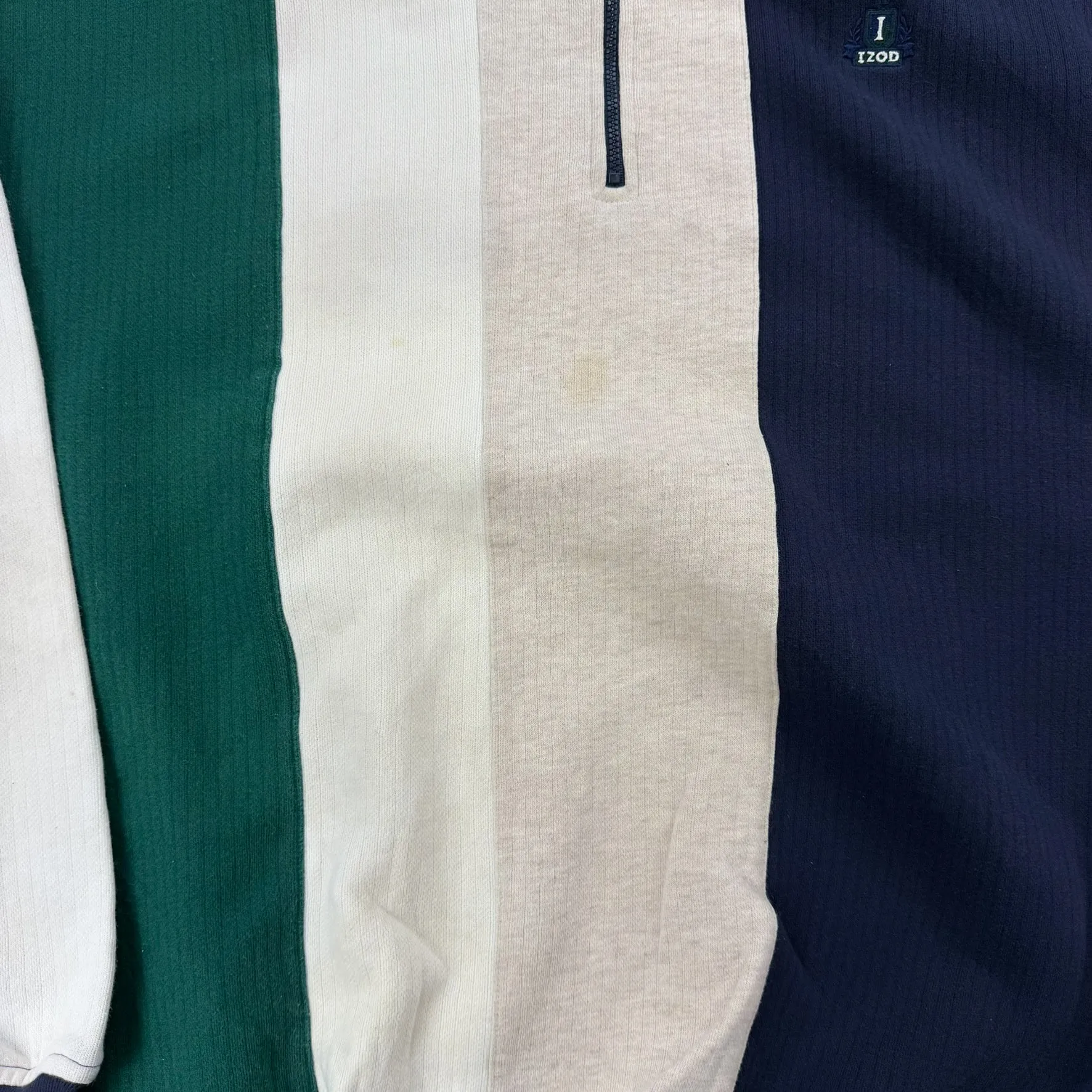 J- Vintage Izod Color Block Quarter Zip Crewneck - XL sold by HG Vintage product image thumbnail 5