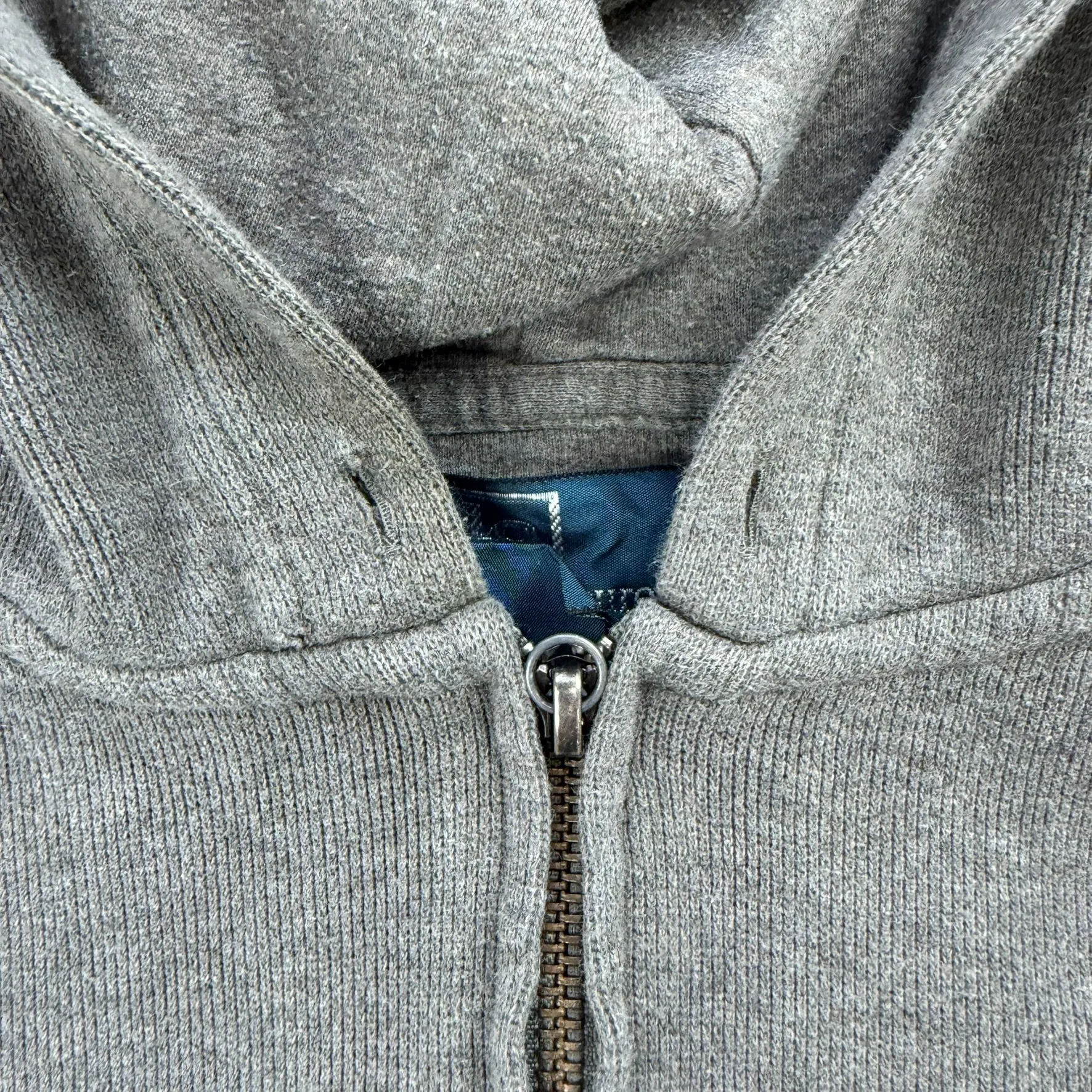 J- Vintage Ralph Lauren Grey Embroidered Zip Up Hoodie - M sold by HG Vintage product image thumbnail 2