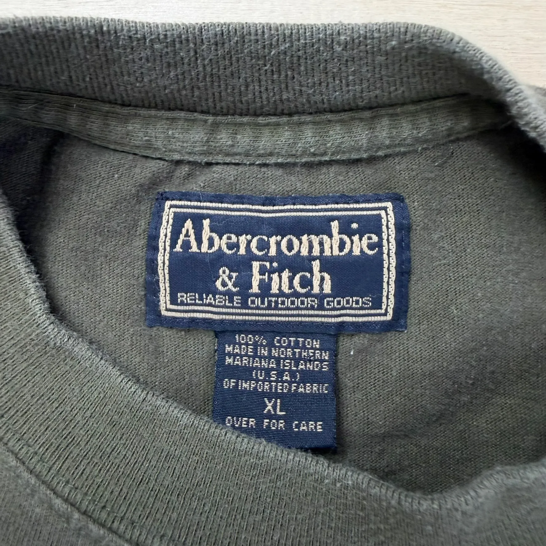 J- Vintage Abercrombie & Fitch Authentic & Original Text Tee - XL sold by HG Vintage product image thumbnail 5