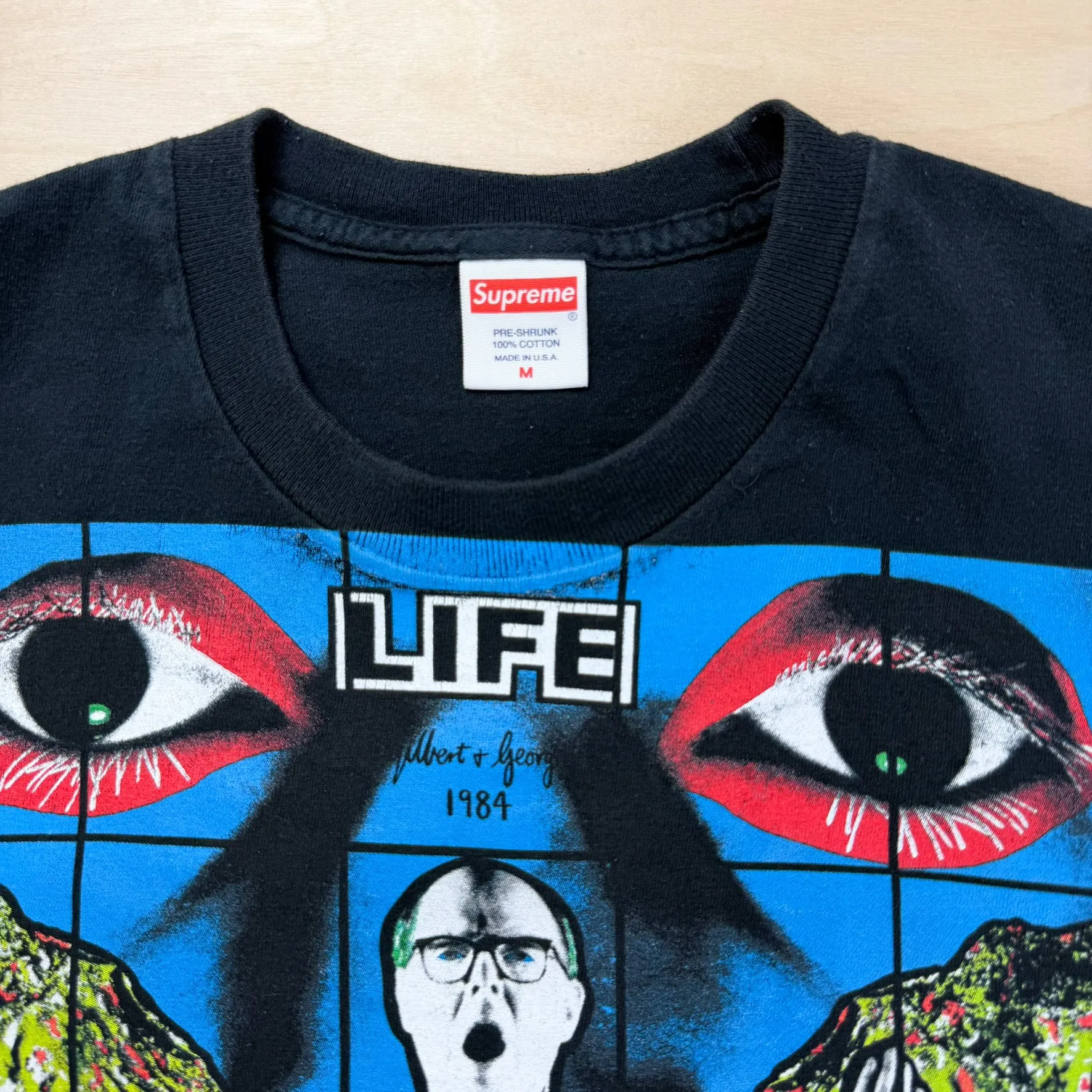 J- Supreme SS19 Gilbert & George LIFE Tee - M sold by HG Vintage product image thumbnail 3