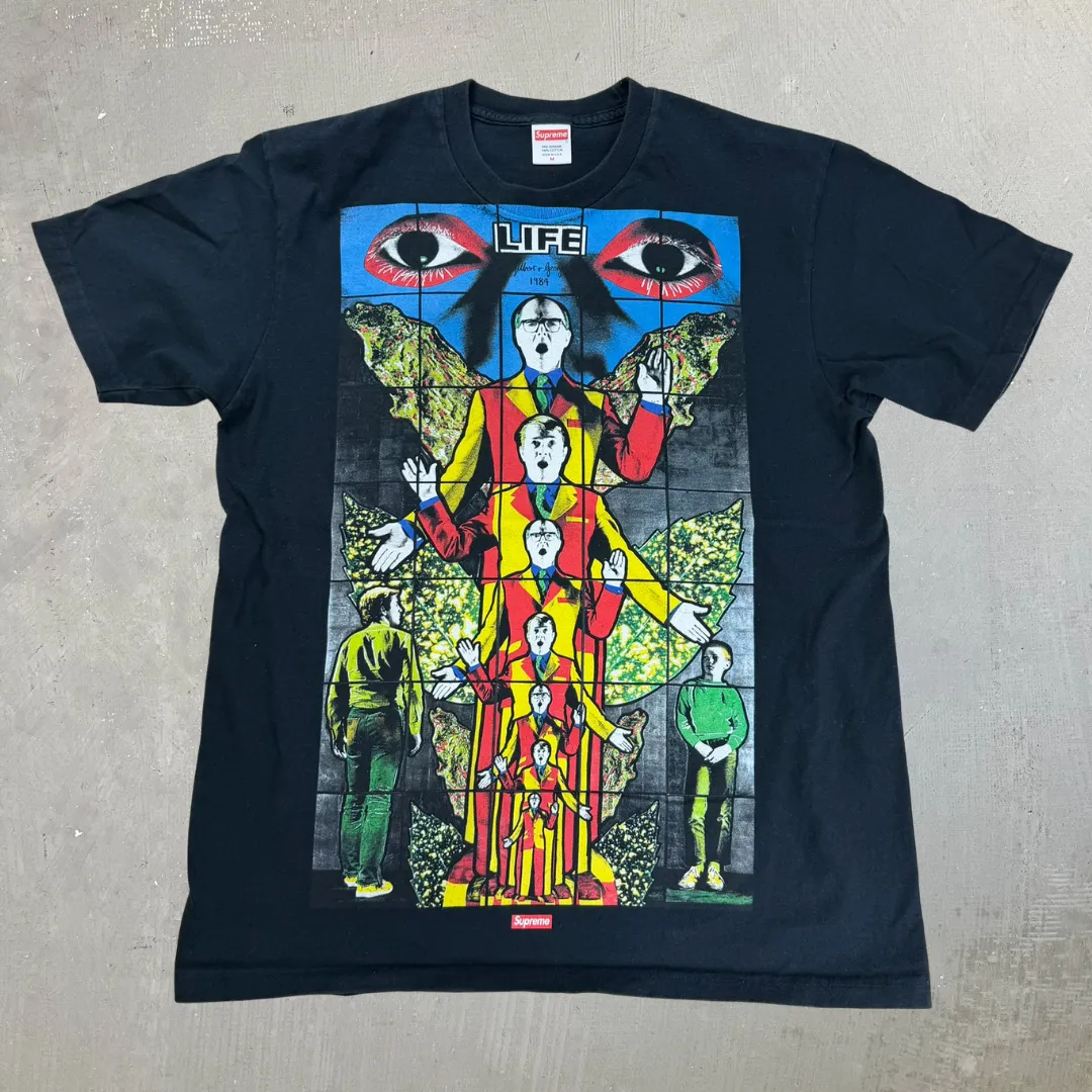 J- Supreme SS19 Gilbert & George LIFE Tee - M sold by HG Vintage