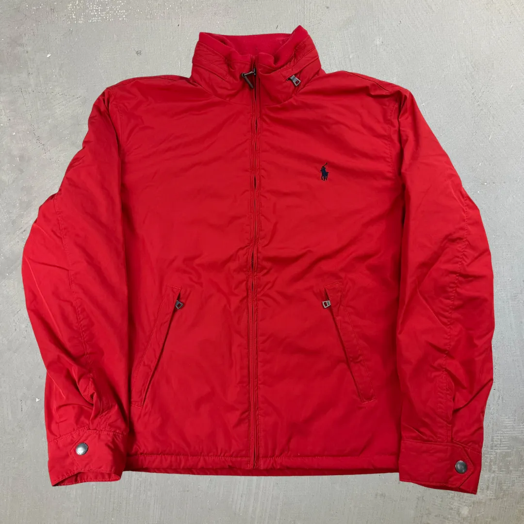 J- Vintage Polo Ralph Lauren Fleece Lined Zip Up Winter Jacket - L sold by HG Vintage