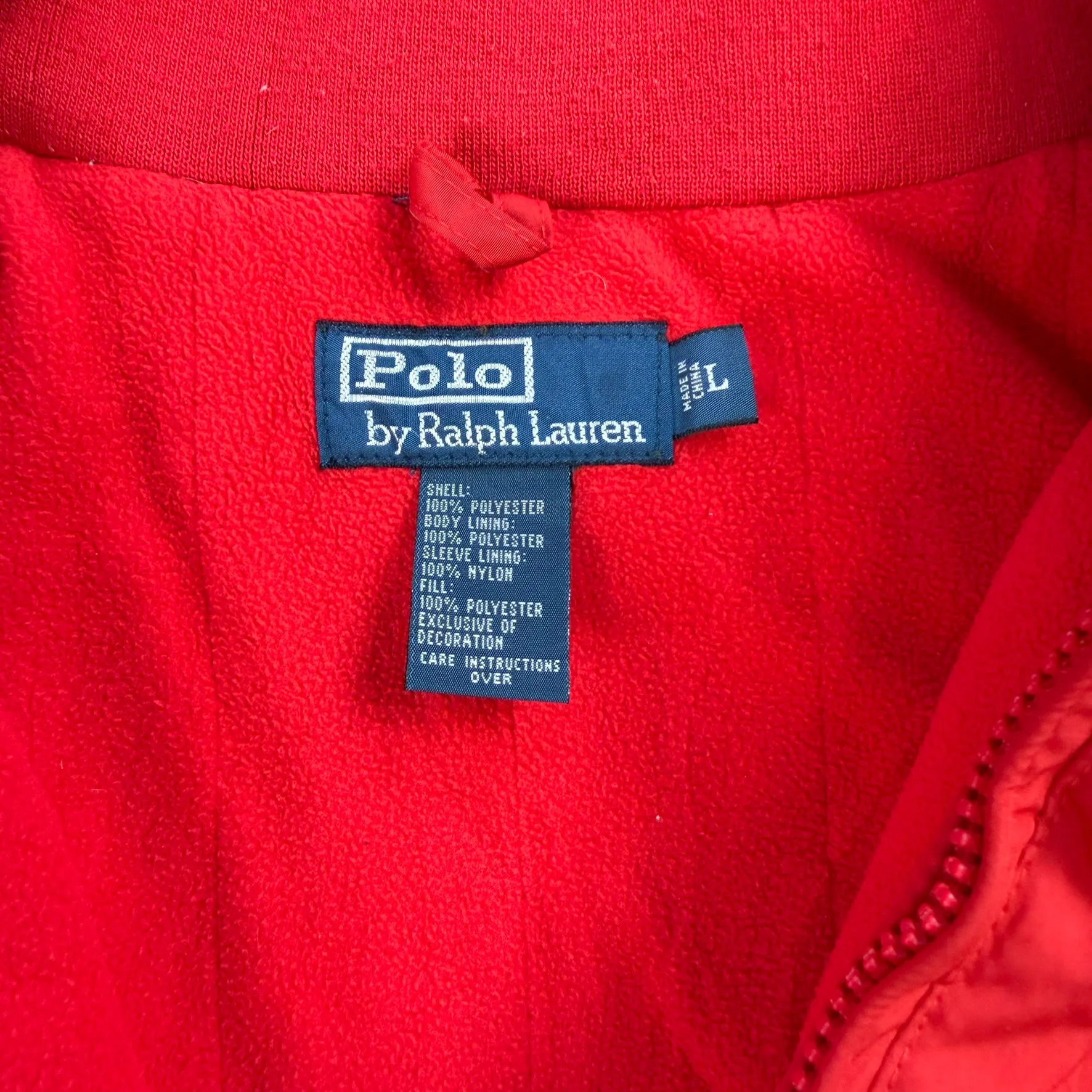 J- Vintage Polo Ralph Lauren Fleece Lined Zip Up Winter Jacket - L sold by HG Vintage product image thumbnail 5