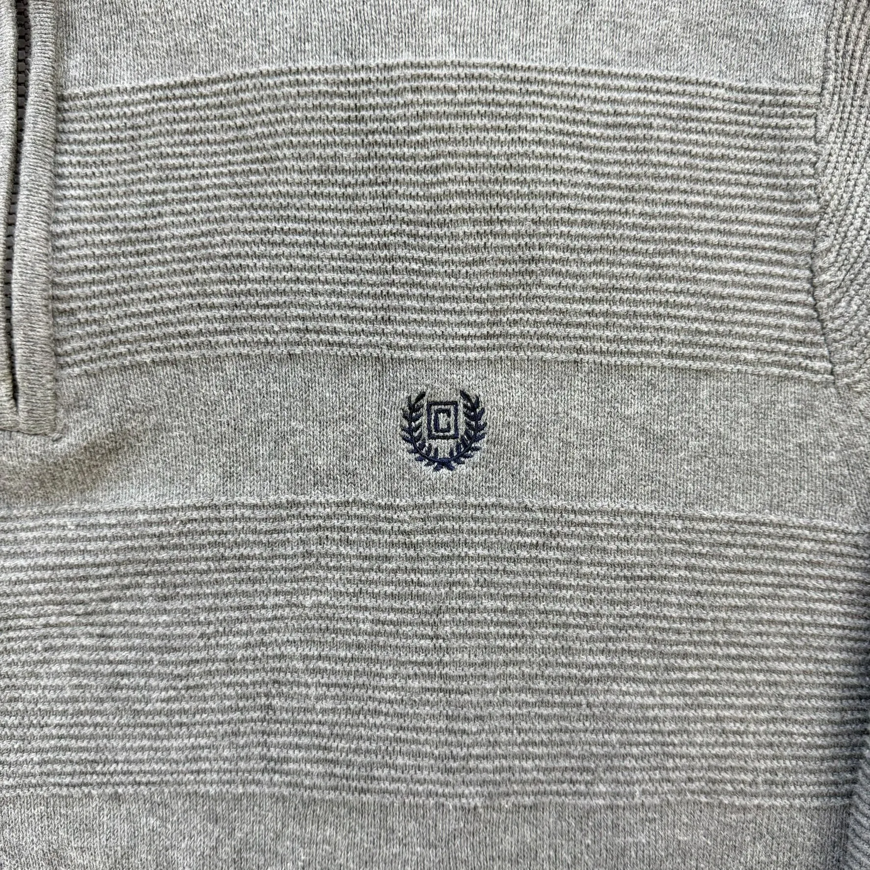 J- Vintage Chaps Ralph Lauren Grey Quarter Zip Knit Sweater- XL sold by HG Vintage product image thumbnail 3