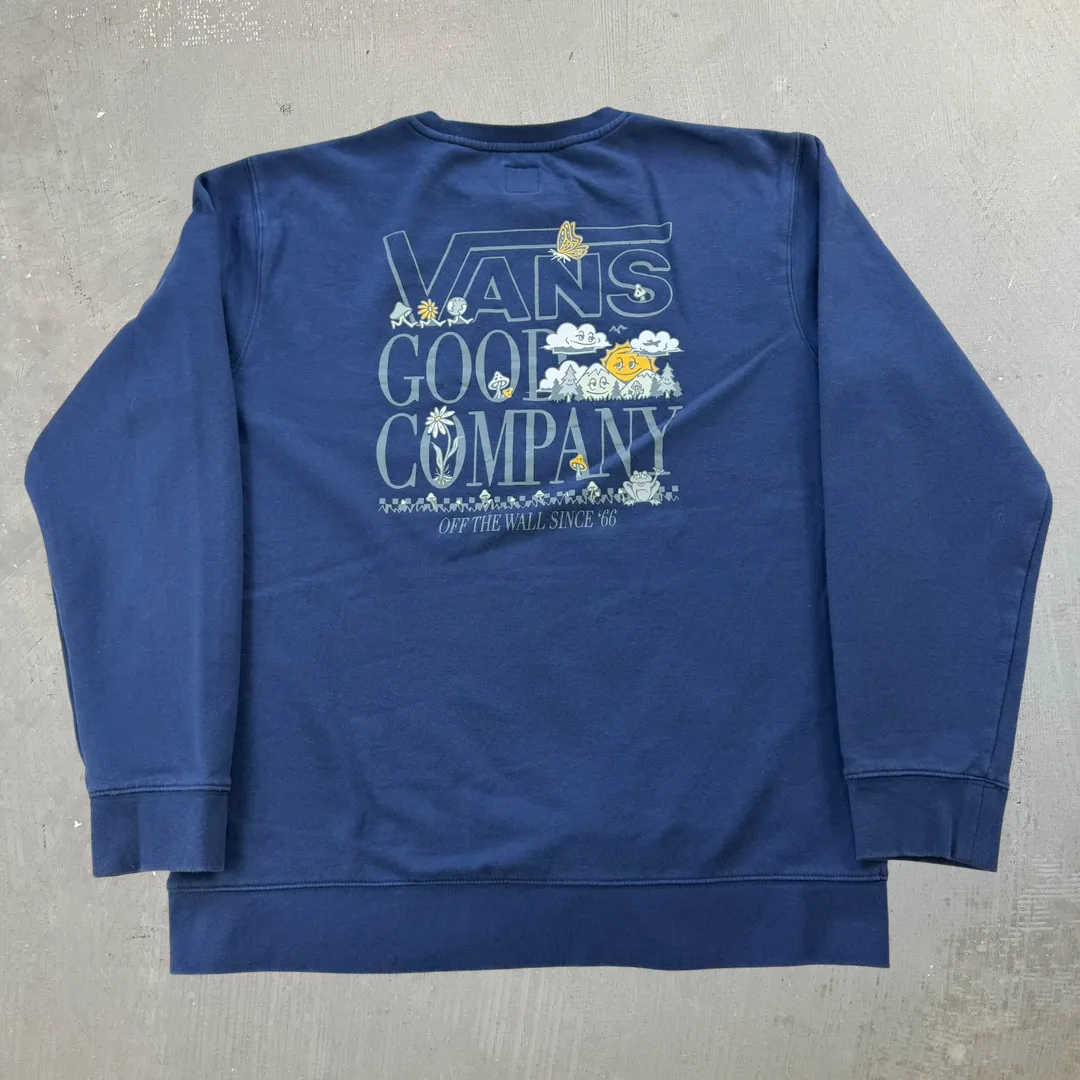J- Vans Off The Wall Sun & Cloud Smiling Graphic Crewneck - XL sold by HG Vintage product image thumbnail 3