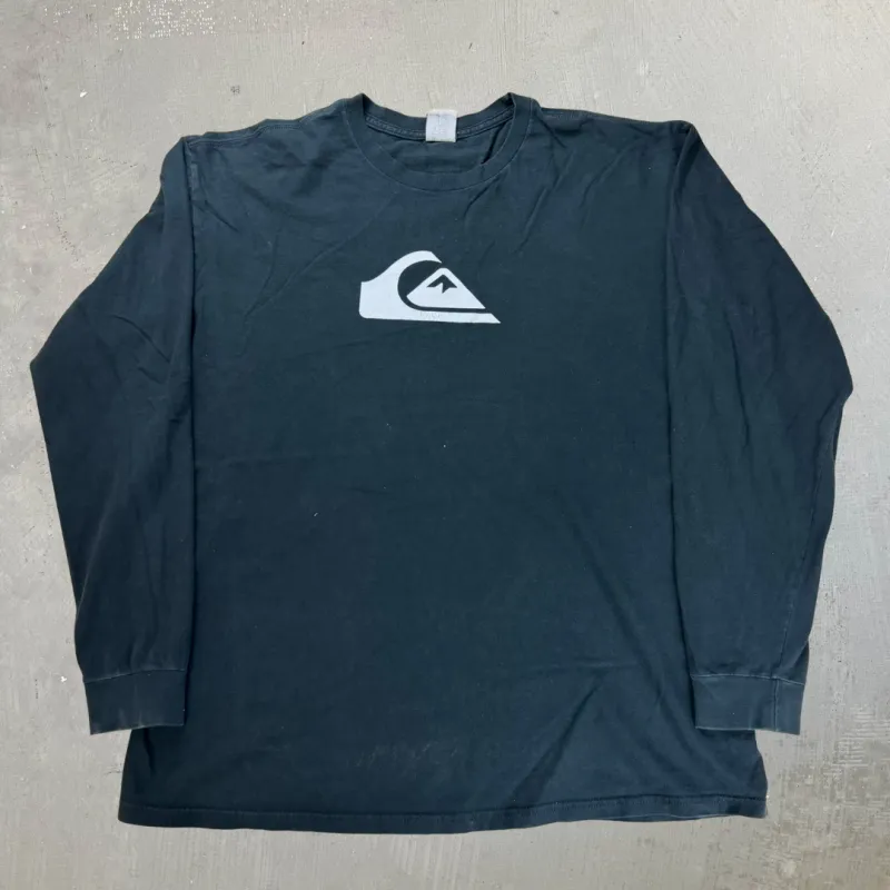 J- Quicksilver Logo Long Sleeve Tee - L made by HG Vintage