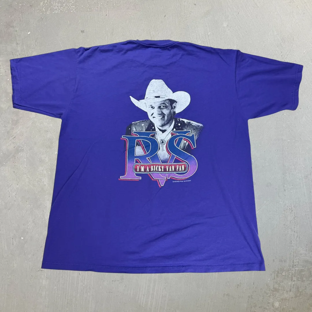 J- Vintage '92 Ricky Van Shelton Wild Man Tour Made In USA Tee - XL sold by HG Vintage product image thumbnail 3