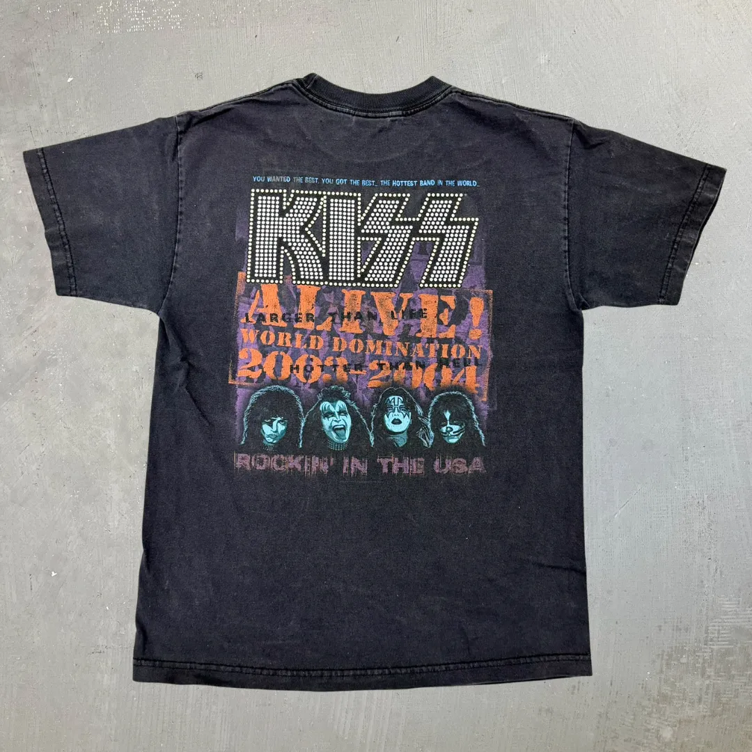 J- Vintage '03 Kiss Live! World Domination Tour Tee - M sold by HG Vintage product image thumbnail 3