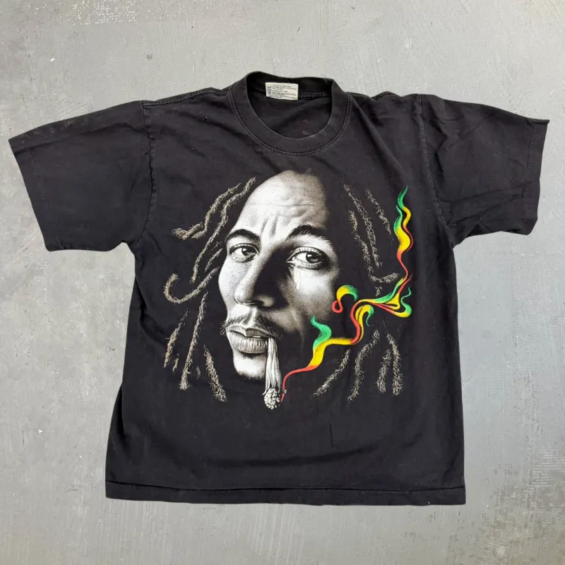 J- The Roxx Bob Marley Tears Graphic Tee - L sold by HG Vintage