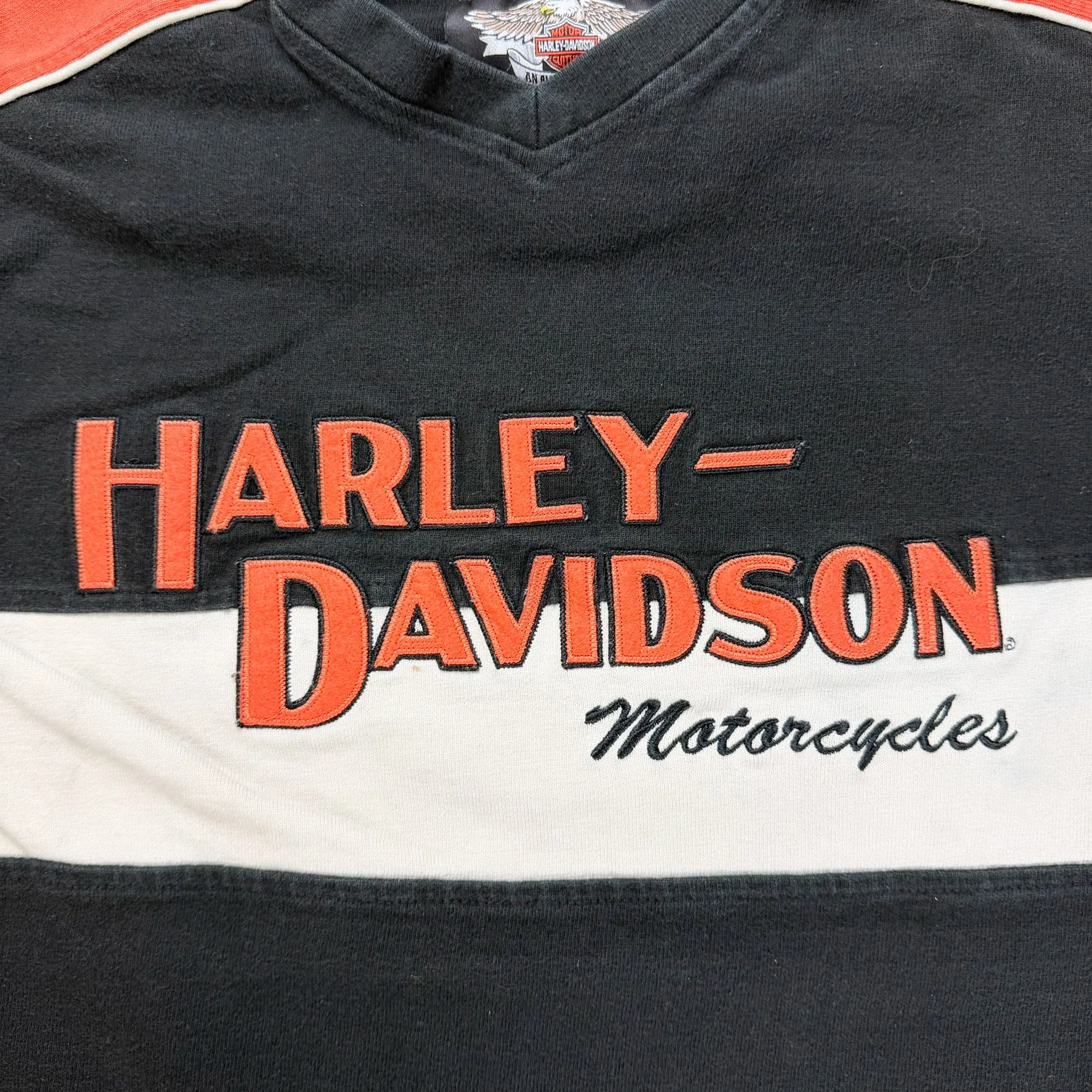 J- Harley Davidson Motorcycles Embroidered Text Crewneck - S sold by HG Vintage product image thumbnail 2