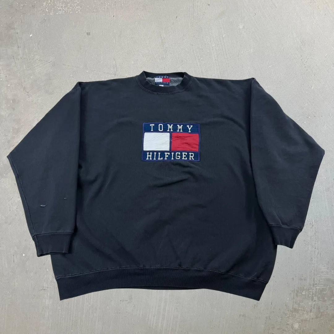 J- Vintage Tommy Hilfiger Embroidered Logo Crewneck - XL sold by HG Vintage