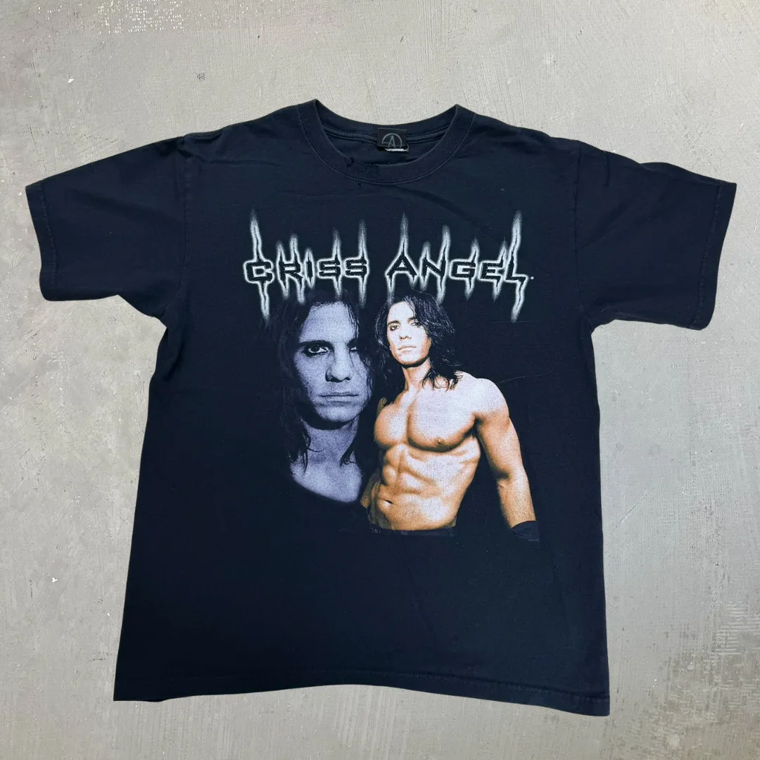 J- Vintage '07 Criss Angel Picture Tee - M sold by HG Vintage