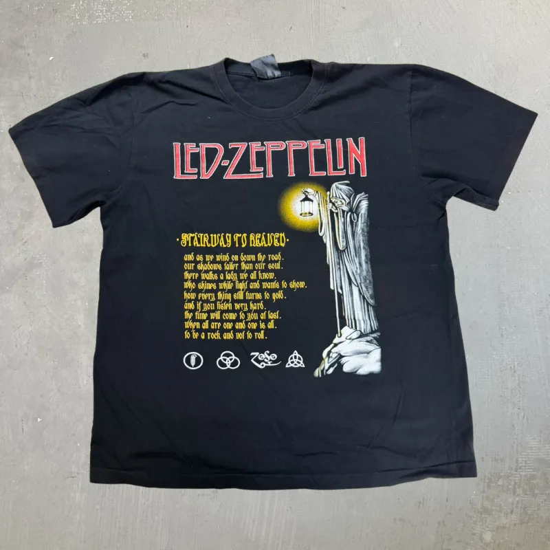 J- Led Zeppelin Stairway To Heaven Graphic Tee - XL made by HG Vintage