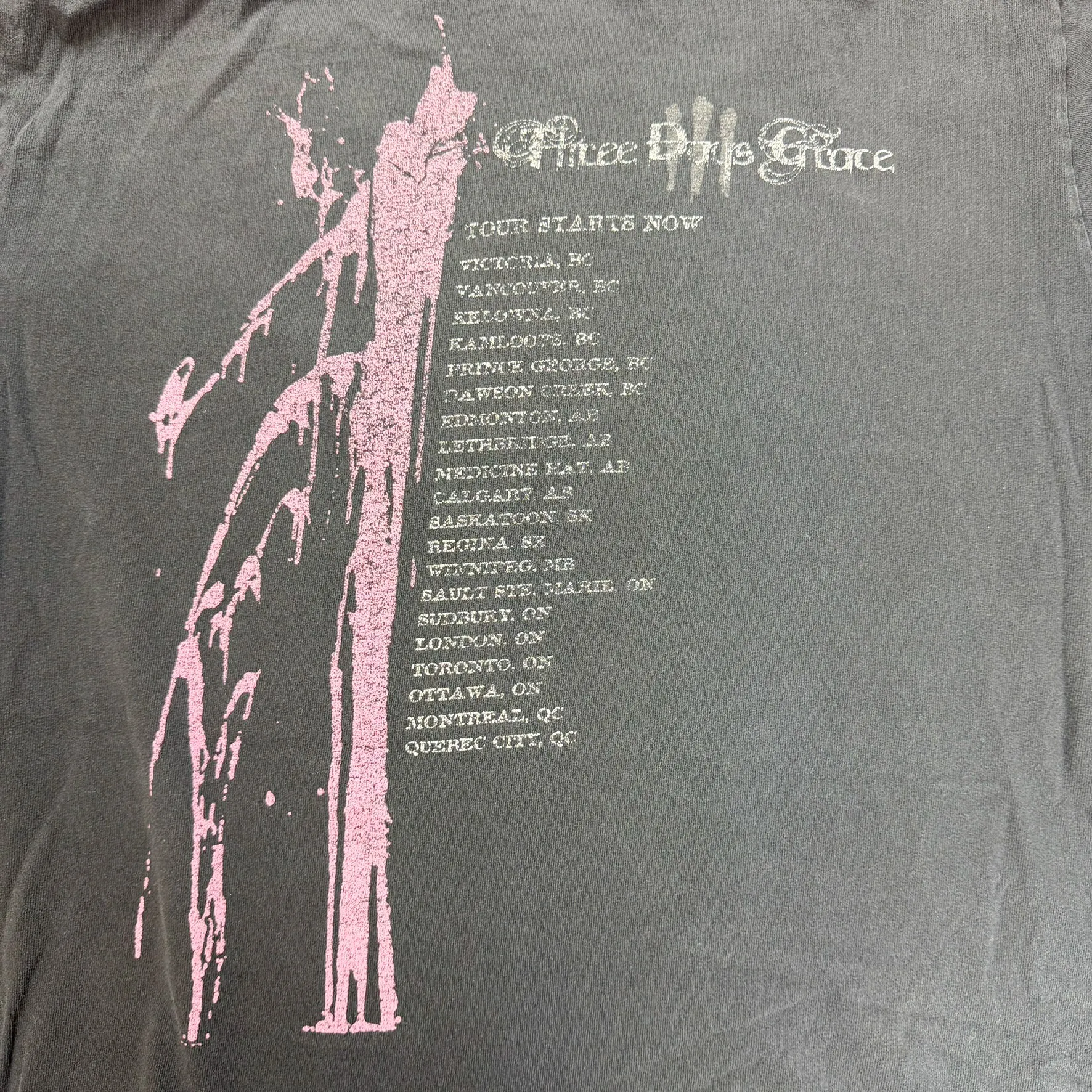 J- Vintage '09 Three Days Grace Life Starts Now Tour Tee - L sold by HG Vintage product image thumbnail 4