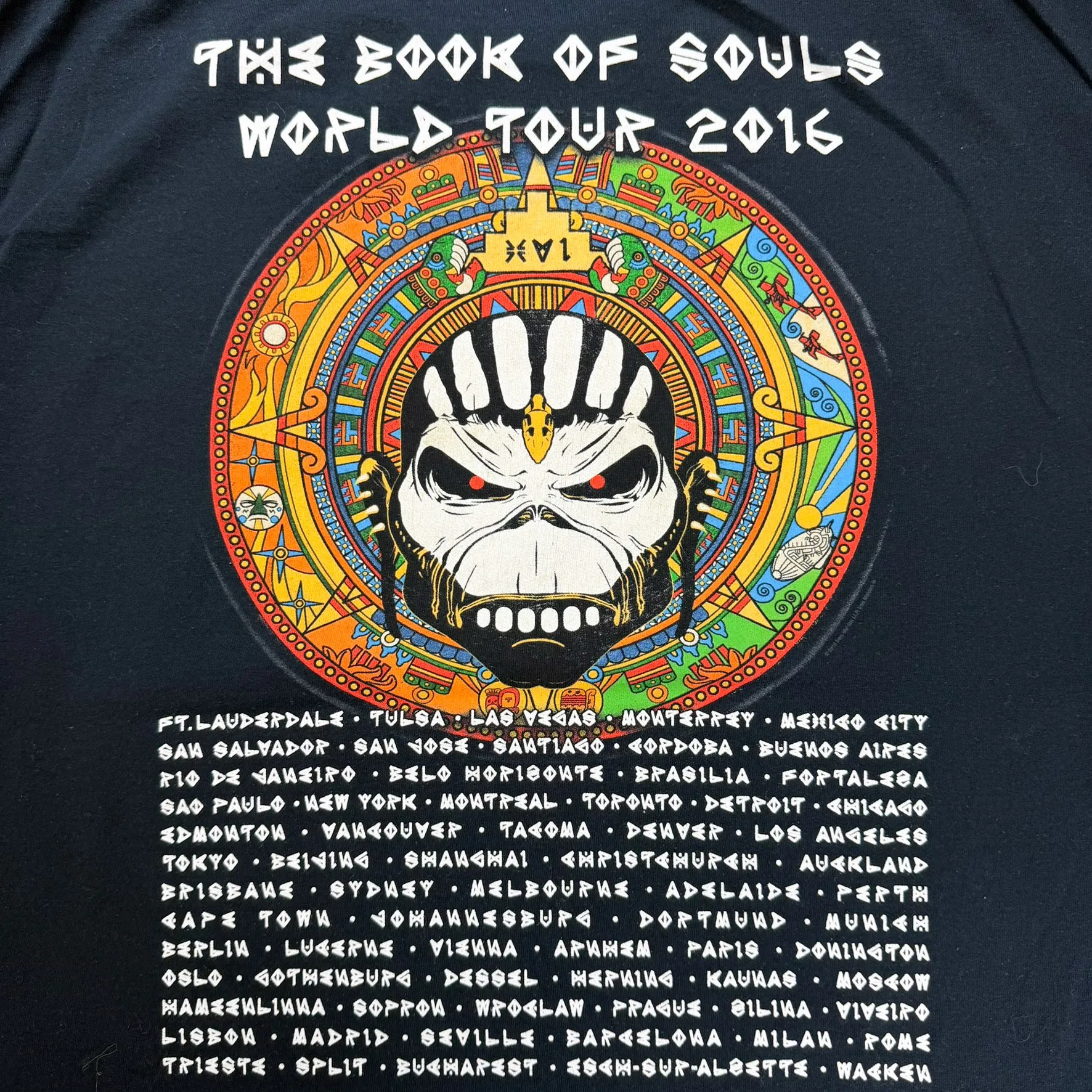 J- '16 Iron Maiden The Book Of Souls Tour Graphic Tee - XL sold by HG Vintage product image thumbnail 4