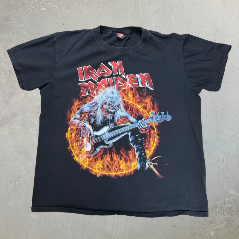 J- Iron Maiden Steve Harris Eddie Graphic Tee - L made by HG Vintage