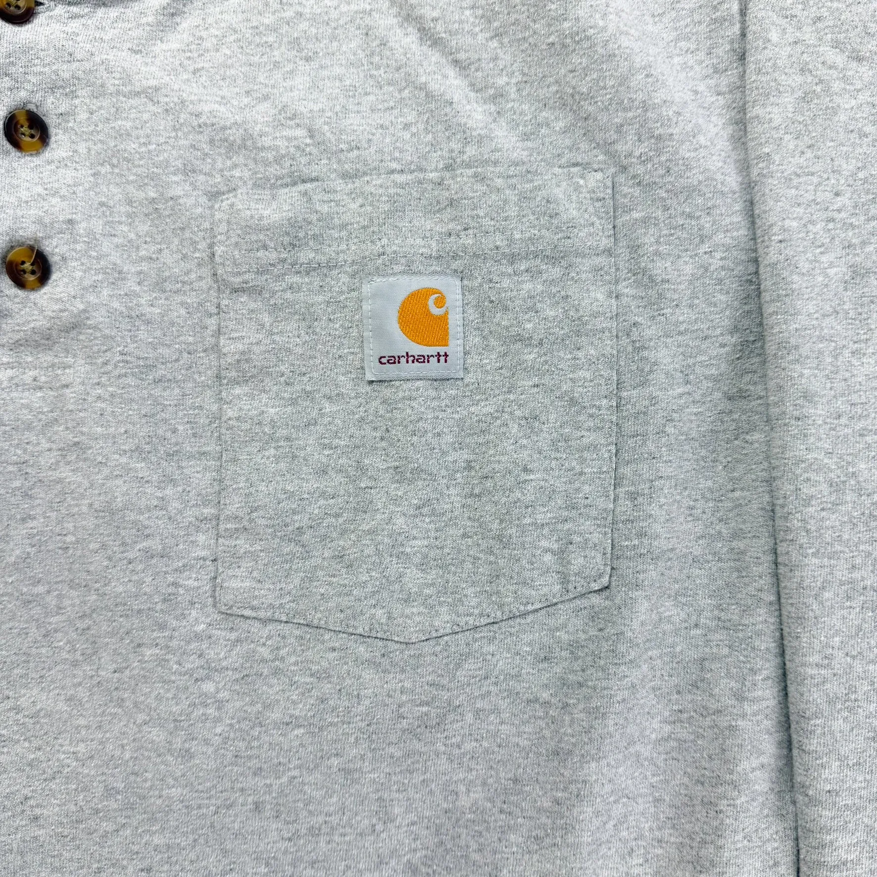 J- Carhartt Grey Henley Long Sleeve Tee - L Tall sold by HG Vintage product image thumbnail 3