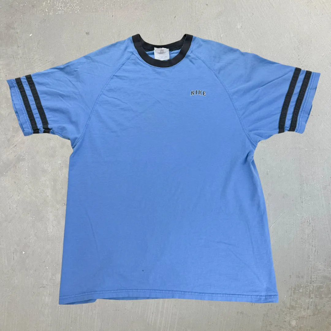 J- Vintage Nike Embroidered Text Made In USA Tee - M sold by HG Vintage