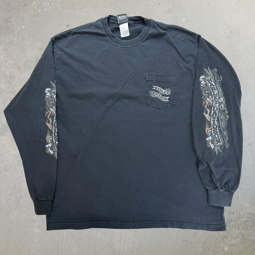 J- Vintage '06 Harley Davidson Las Vegas Long Sleeve Tee - XL sold by HG Vintage