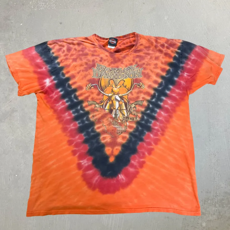 J- '15 Harley Davidson Las Vegas Yosemite Sam Tie Dye Tee - 3XL sold by HG Vintage