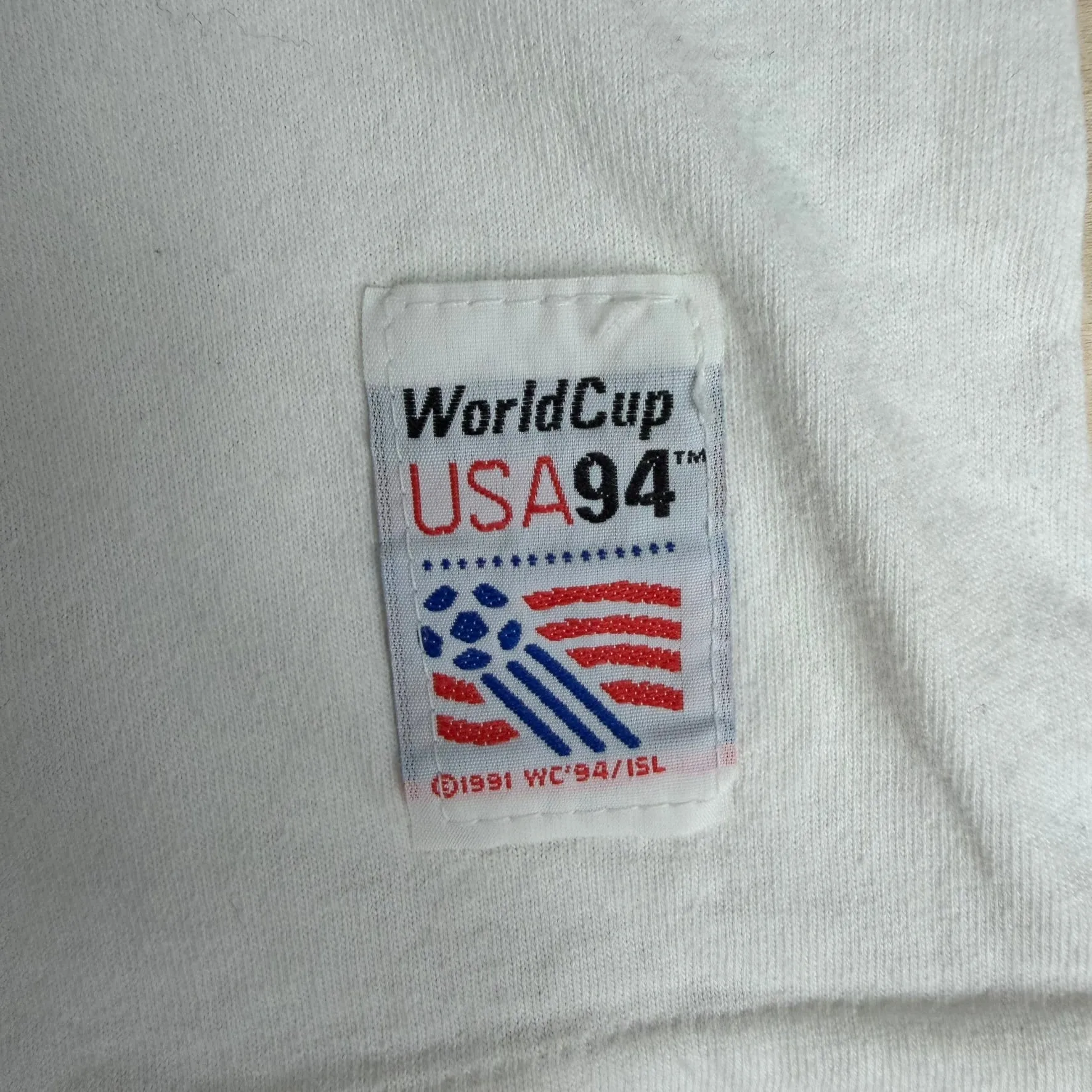 J- Vintage '94 Adidas World Cup Graphic Made In USA Single Stitch Tee - L sold by HG Vintage product image thumbnail 5