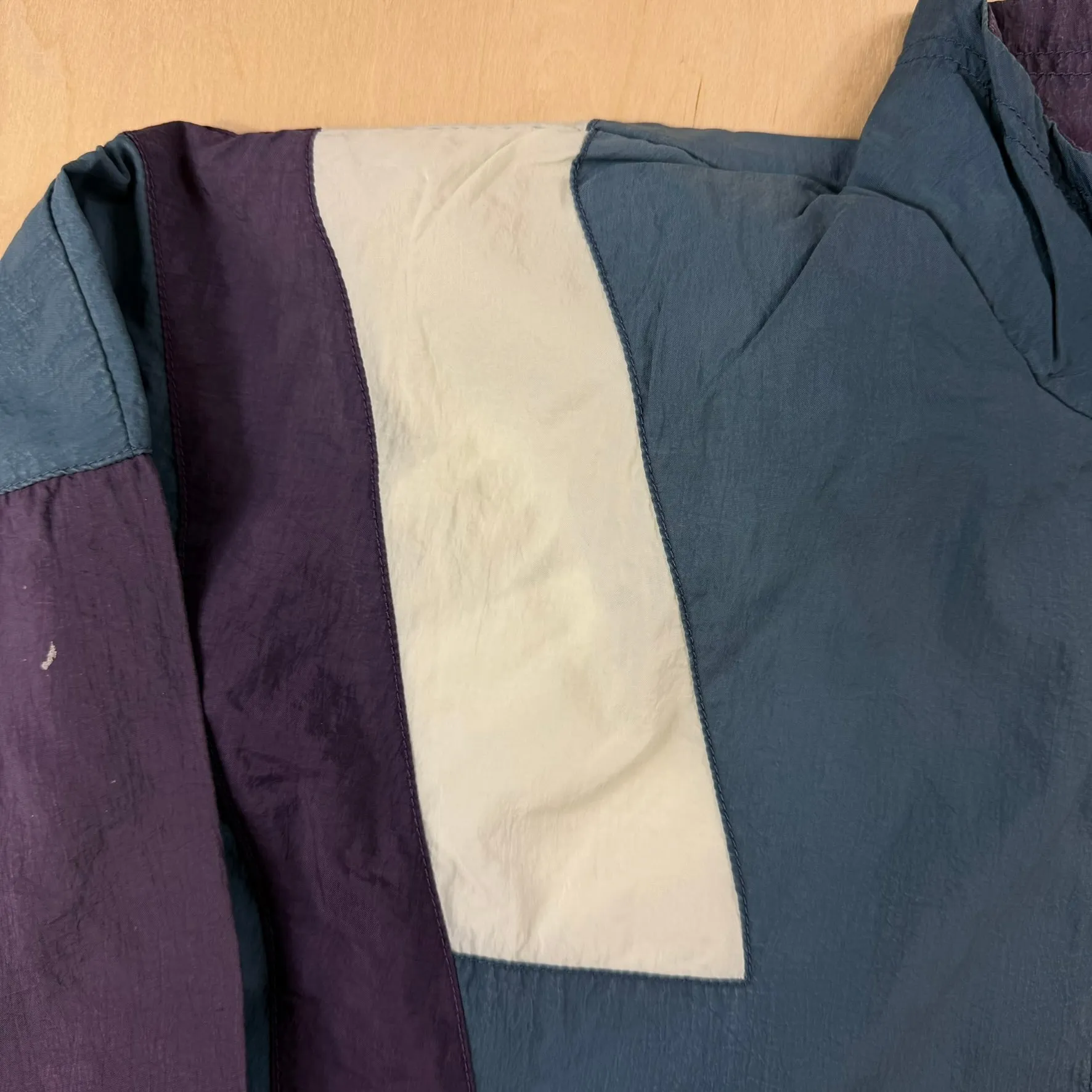 J- Vintage Nike Embroidered Text & Swoosh Color Block Lightweight Jacket - M sold by HG Vintage product image thumbnail 3