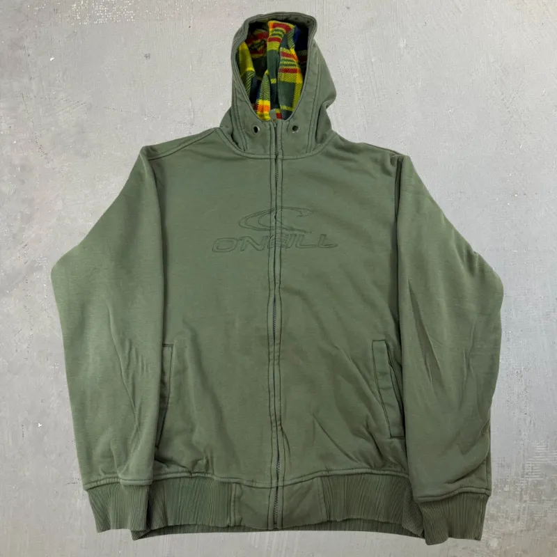 J- O'Neil Text Logo Zip Up Hoodie - XL sold by HG Vintage