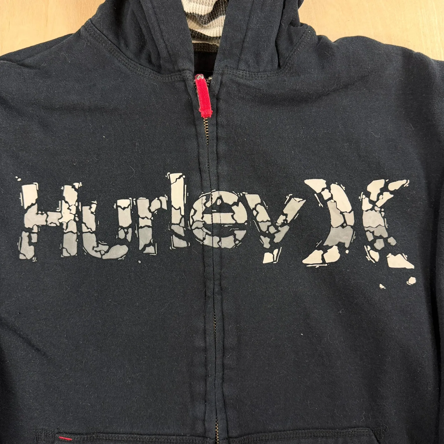 J- Hurley Text Logo Zip Up Hoodie - XL sold by HG Vintage product image thumbnail 2