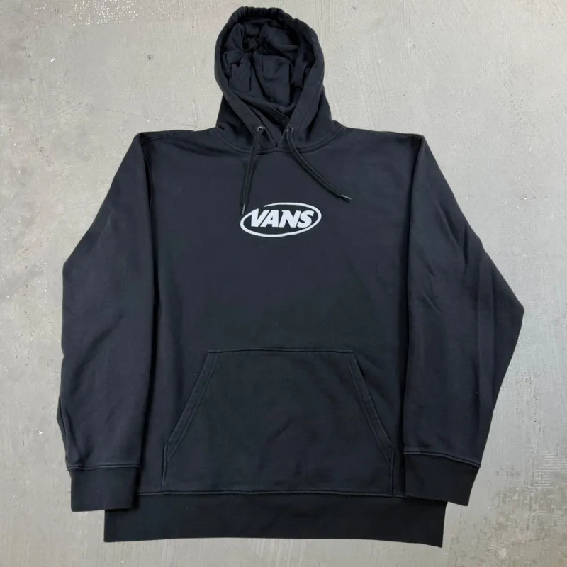 J- Vans Off The Wall Embroidered Text Hoodie - L sold by HG Vintage