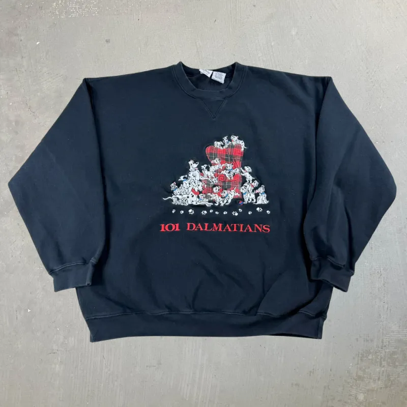 J- Vintage Disney 101 Dalmatian Embroidered Crewneck - XL sold by HG Vintage