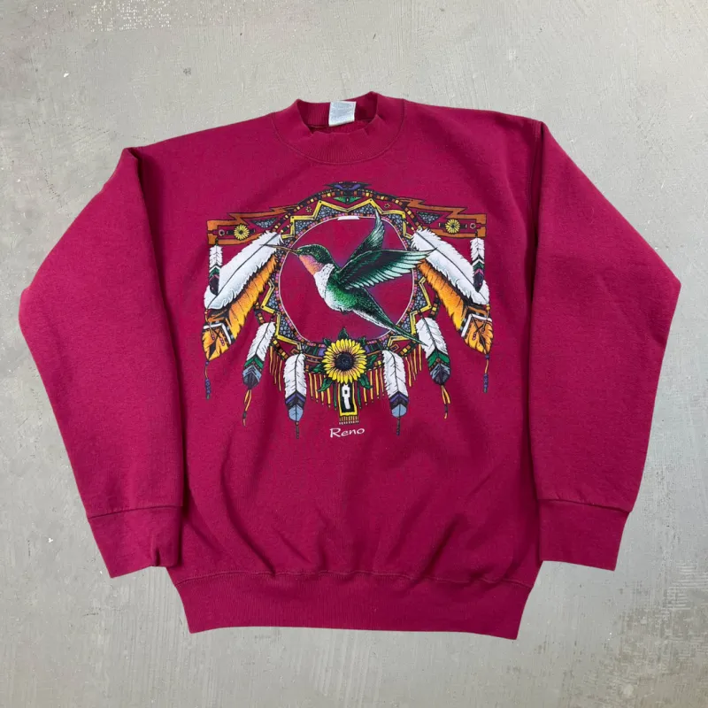J- Vintage Reno Nevada Bird Graphic Crewneck - M sold by HG Vintage