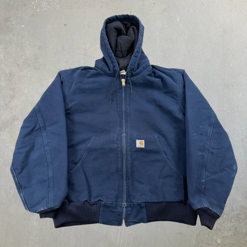 J- Vintage Carhartt Quilt Lined Zip Up Active Workwear Jacket - L sold by HG Vintage
