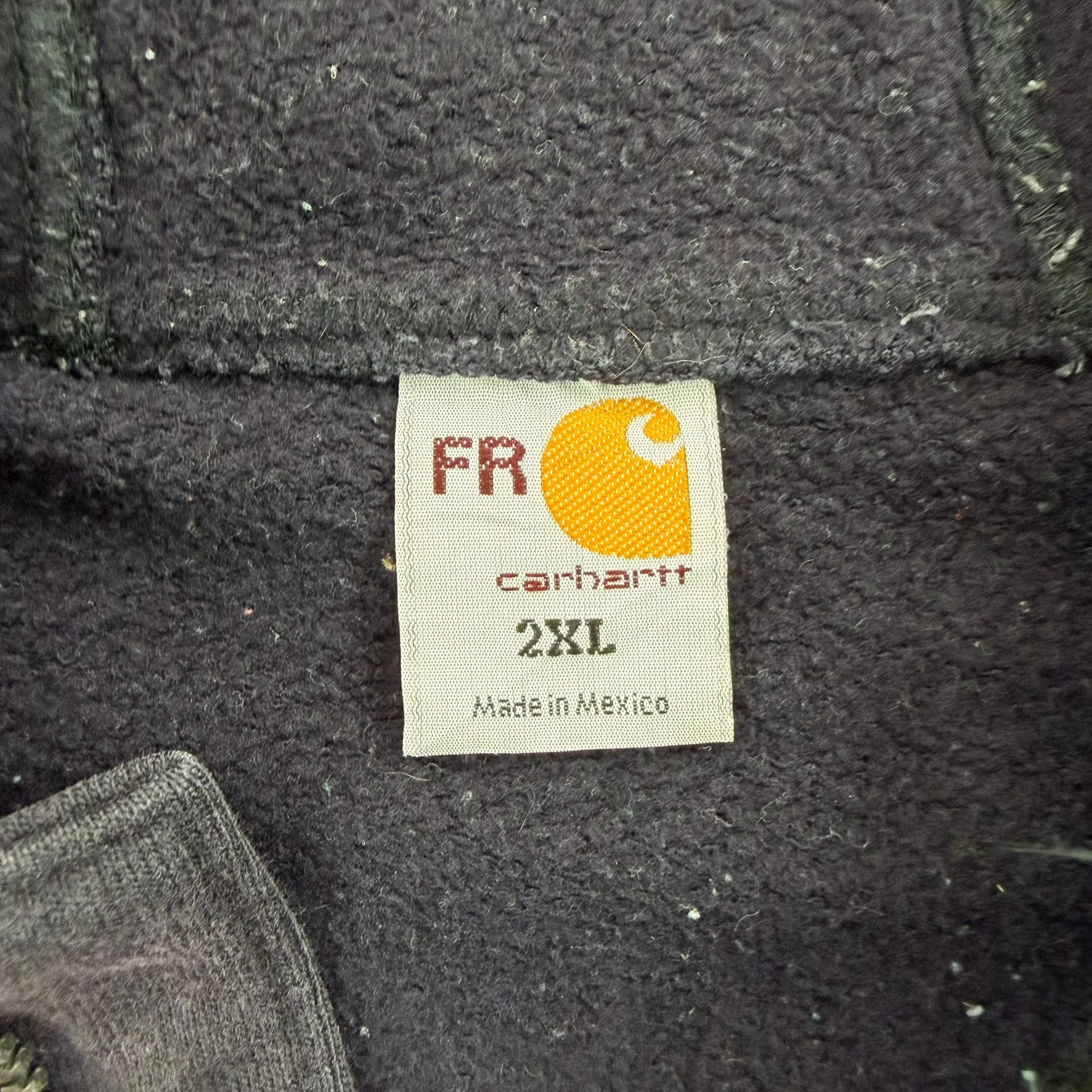 J- Vintage Carhartt Fire Resistant Navy Zip Up Hoodie - 2XL sold by HG Vintage product image thumbnail 4