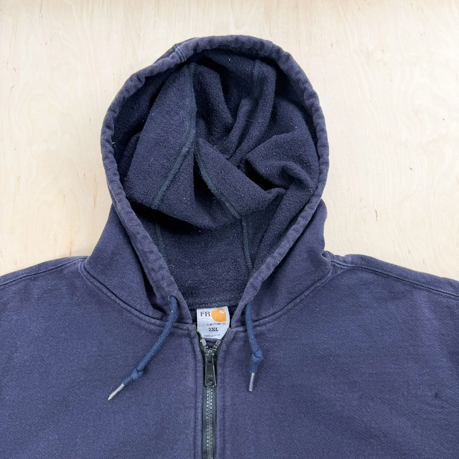 J- Vintage Carhartt Fire Resistant Navy Zip Up Hoodie - 2XL sold by HG Vintage product image thumbnail 5