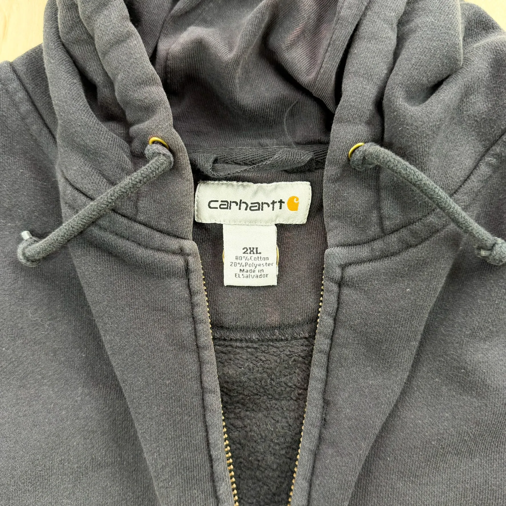 J- Vintage Carhartt Faded Black Zip Up Hoodie - 2XL sold by HG Vintage product image thumbnail 3
