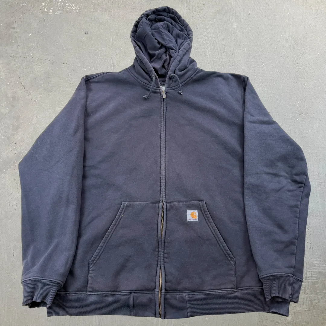 J- Vintage Carhartt Faded Black Zip Up Hoodie - 2XL sold by HG Vintage