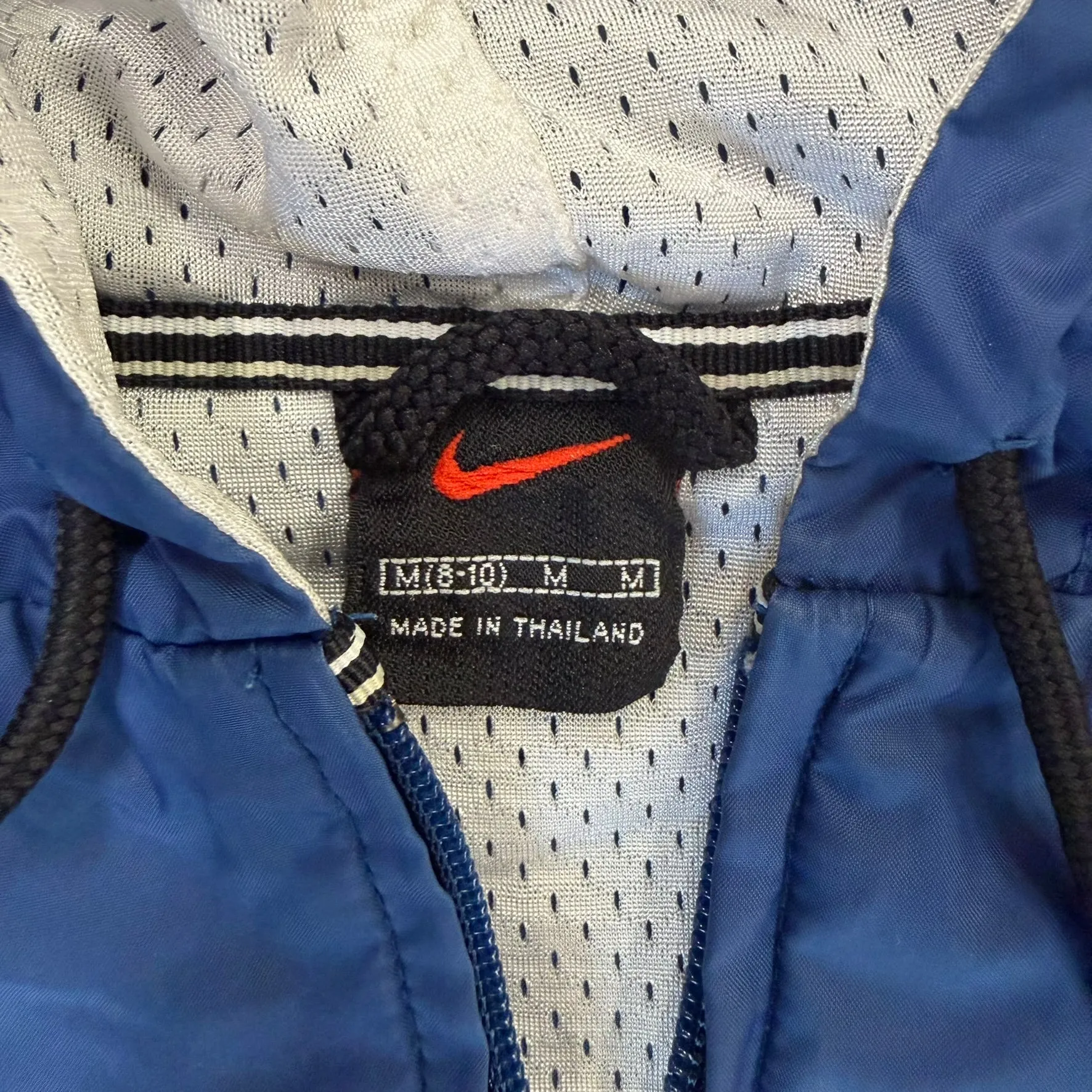 J- Vintage Nike Embroidered Swoosh Blue Anorak Pullover Lightweight Jacket - M sold by HG Vintage product image thumbnail 3