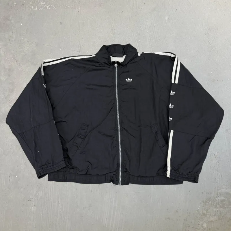 J- Vintage Adidas Embroidered Logo Zip Up Lightweight Jacket - L made by HG Vintage