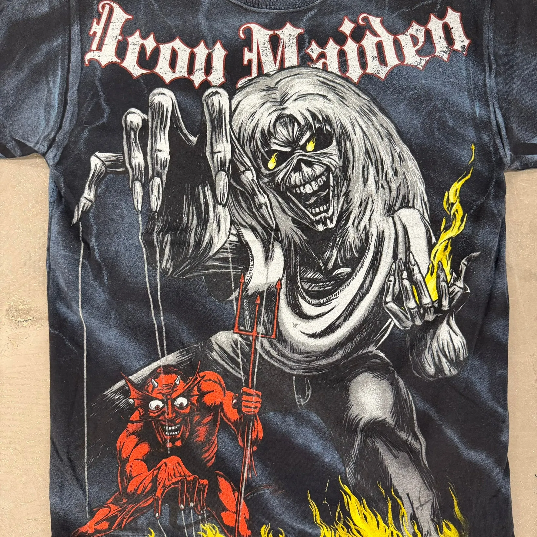 J- Vintage Iron Maiden Number Of The Beast All Over Print Tee - M sold by HG Vintage product image thumbnail 2