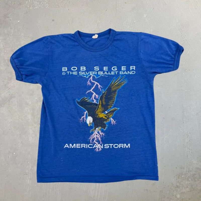 J- Vintage '86 Bob Seger American Tour  Single Stitch Tee - M made by HG Vintage