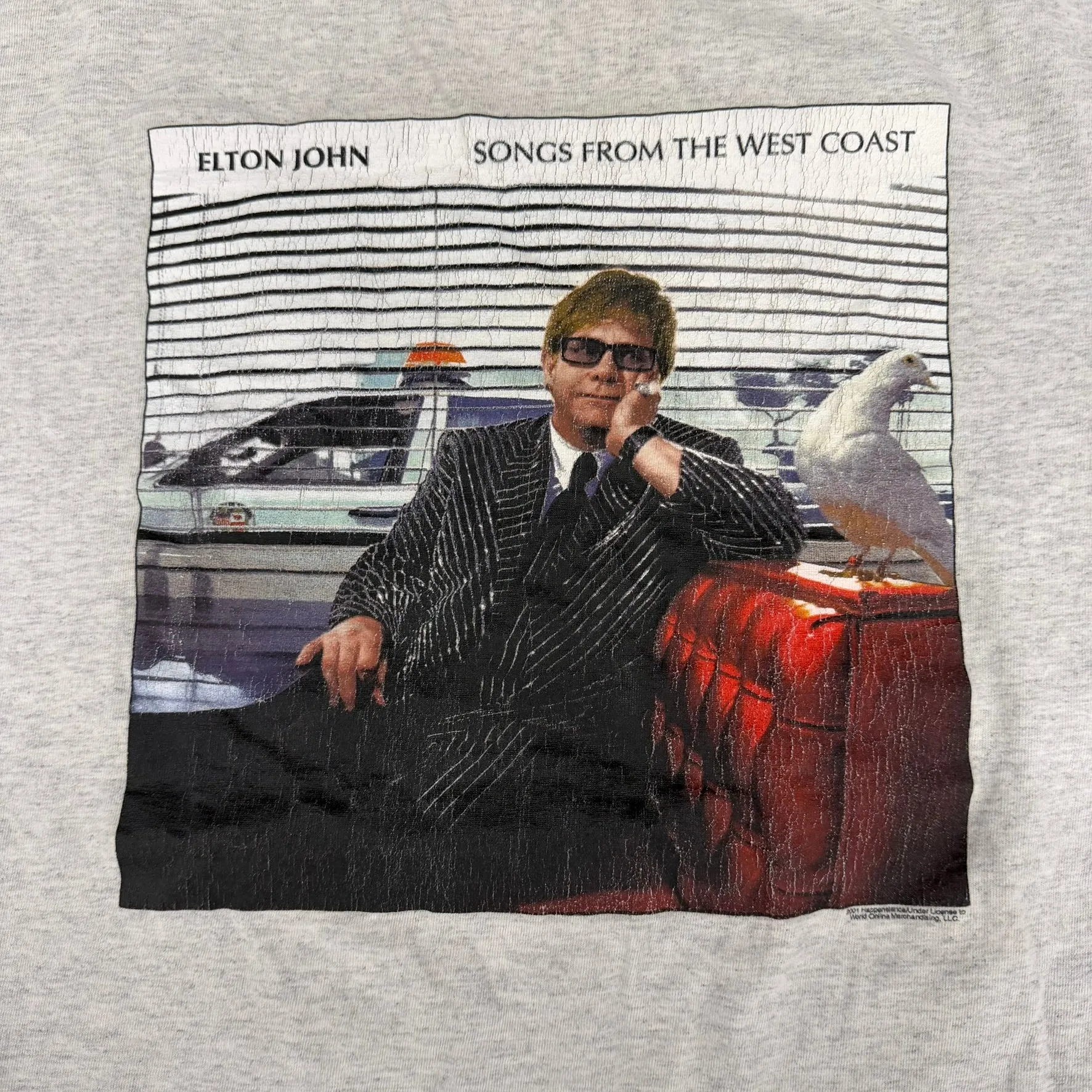 J- Vintage '01 Elton John Picture Songs From The West Coast Tee - L sold by HG Vintage product image thumbnail 2