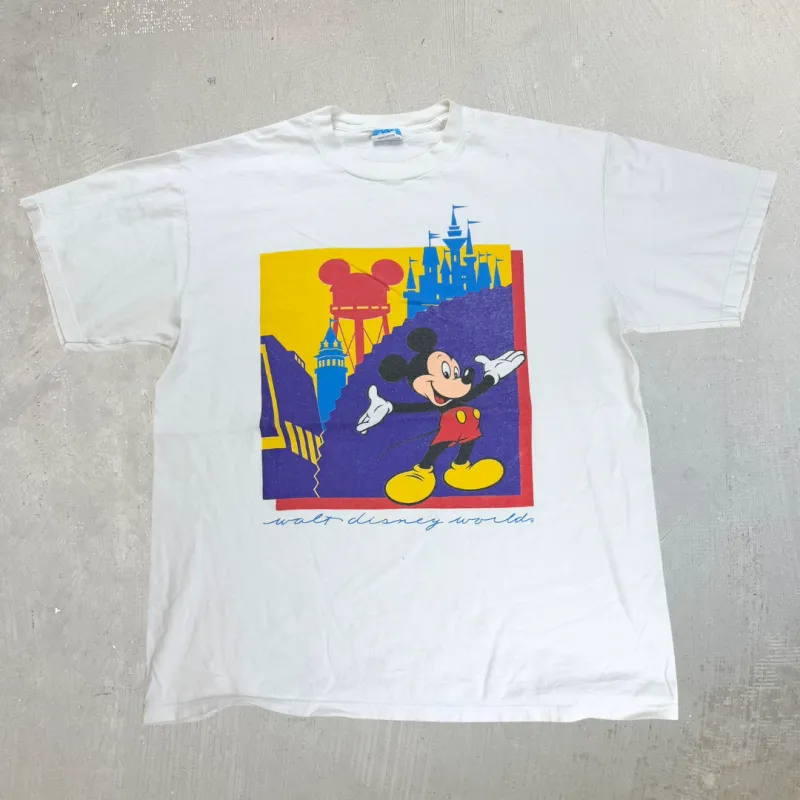 J- Vintage Disney Walt Disney World Mickey Made In USA Tee - L sold by HG Vintage