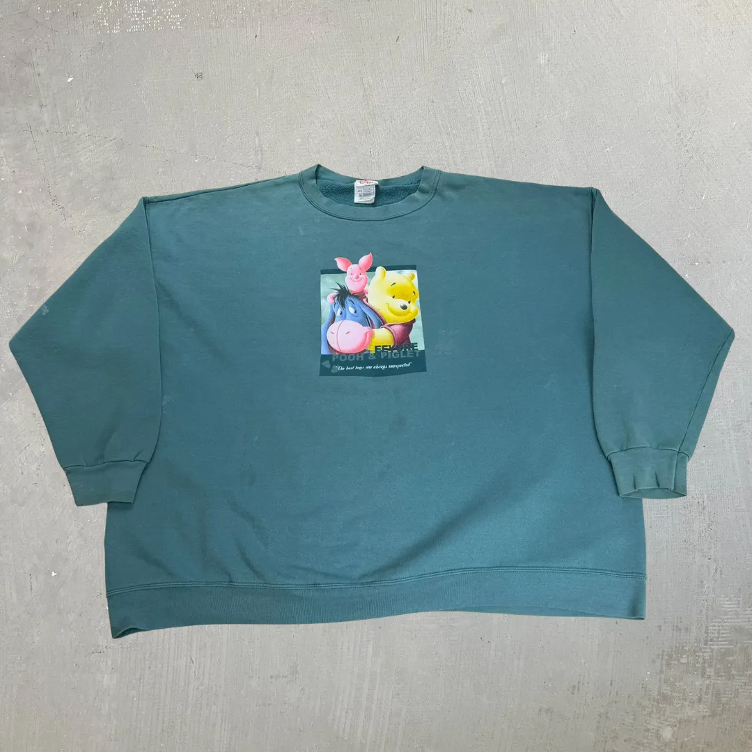J- Vintage Disney Pooh Eeyore & Piglet Graphic Crewneck - 4XL sold by HG Vintage