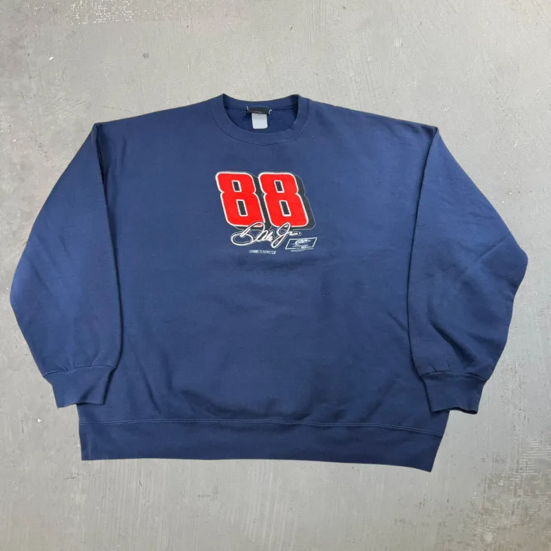J- Vintage '09 Nascar Dale Jr 88 Text Crewneck - XL made by Nascar