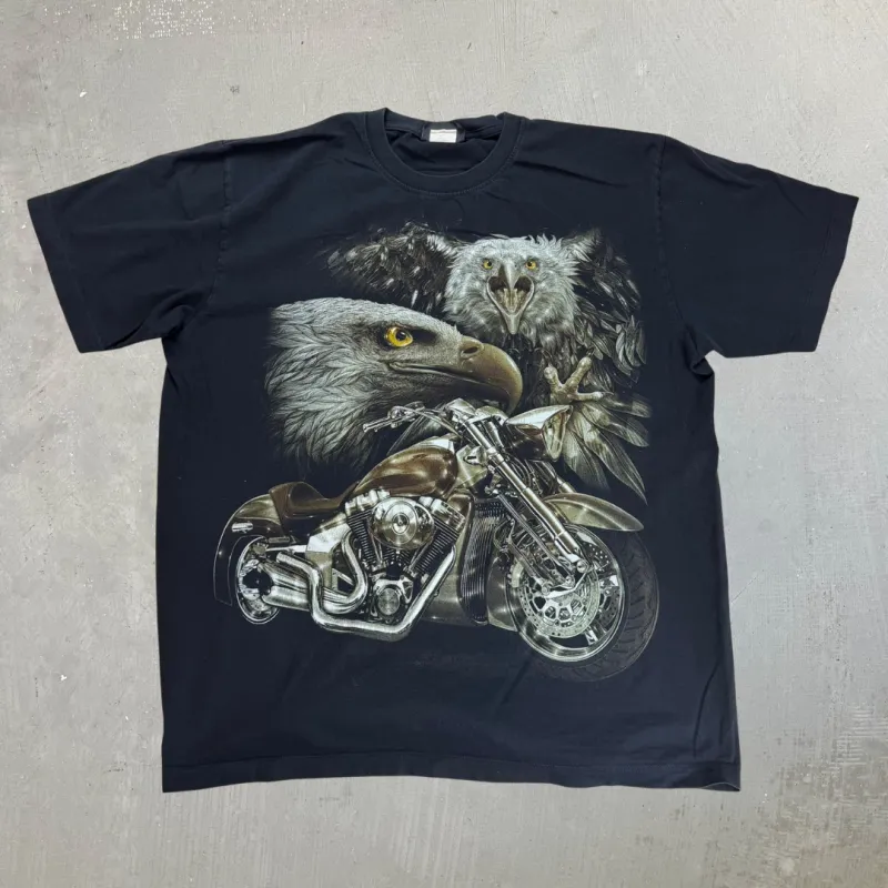 J- Vintage Jay Rock Eagles & Motorcycle Graphic Tee - XL sold by HG Vintage