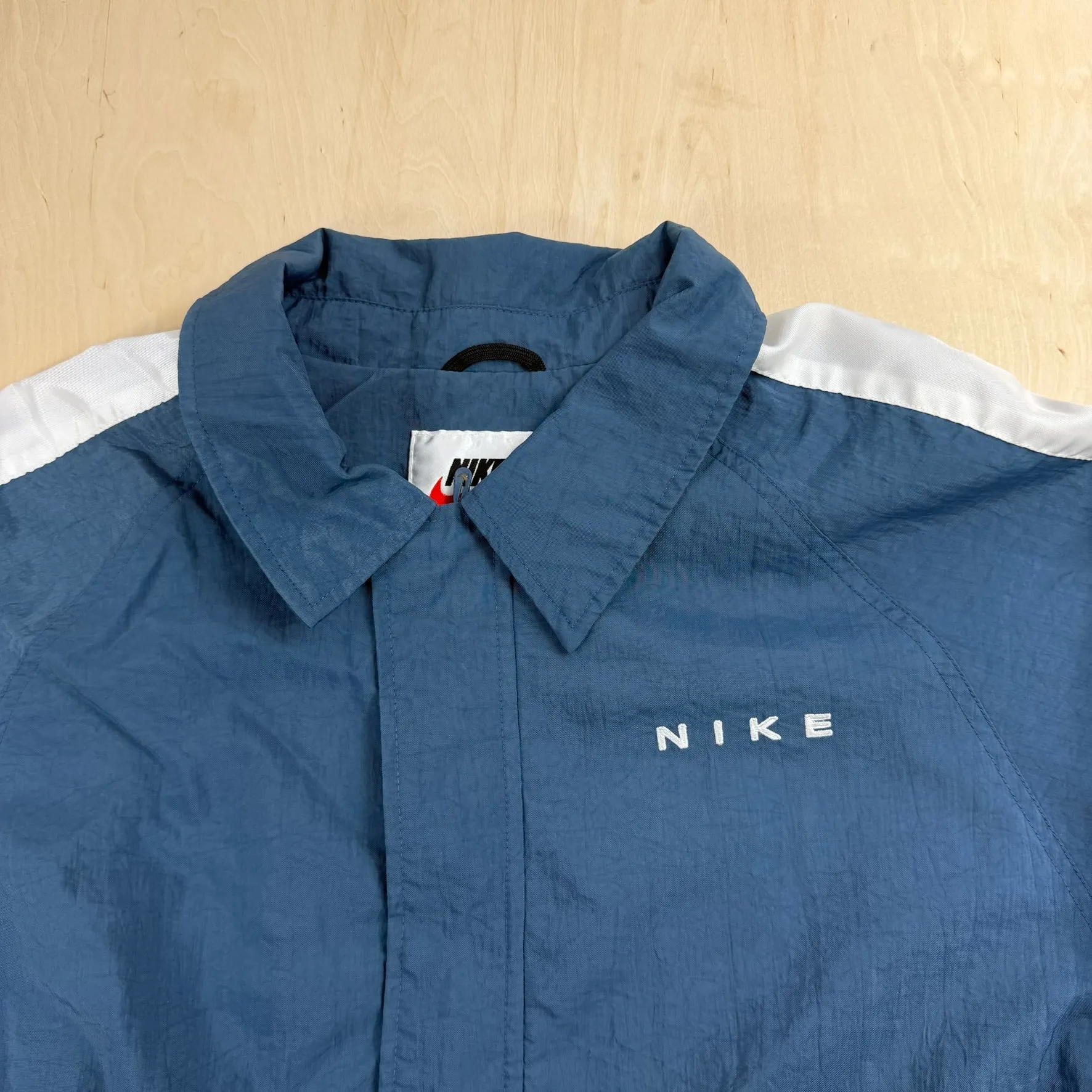 J- Vintage Nike Embroidered Text Light Blue Zip Up Lightweight Jacket - 2XL sold by HG Vintage product image thumbnail 2