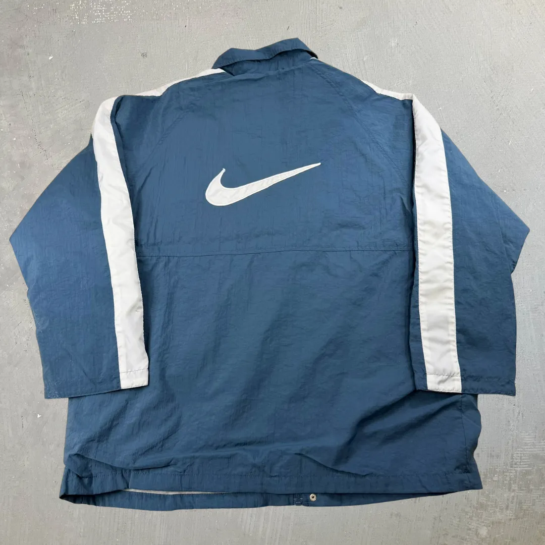 J- Vintage Nike Embroidered Text Light Blue Zip Up Lightweight Jacket - 2XL sold by HG Vintage product image thumbnail 3