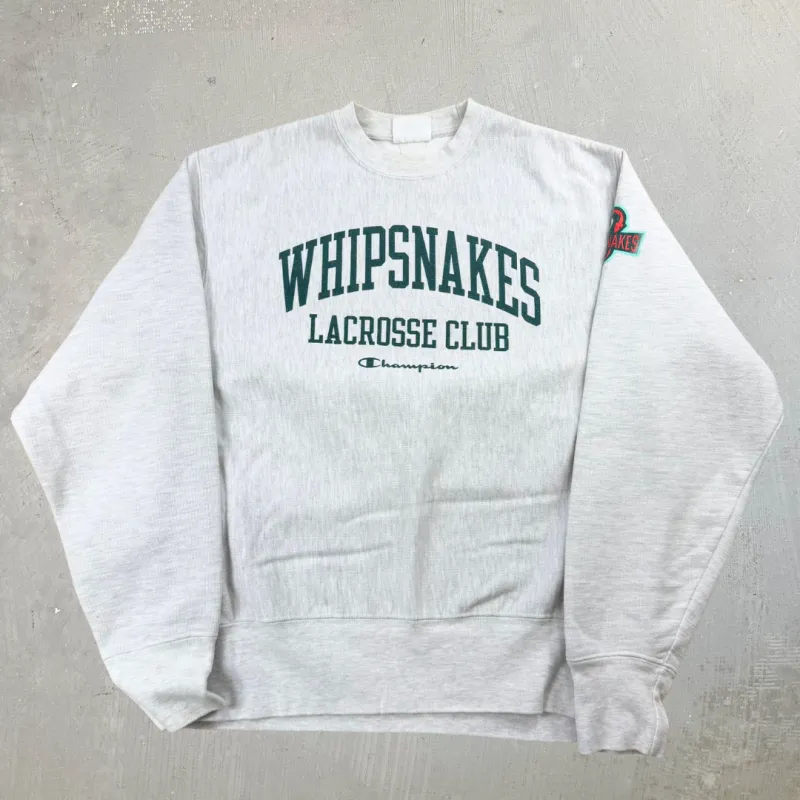 J- Vintage Champion Reverse Weave Whipsnakes Lacrosse Club Crewneck - M sold by HG Vintage